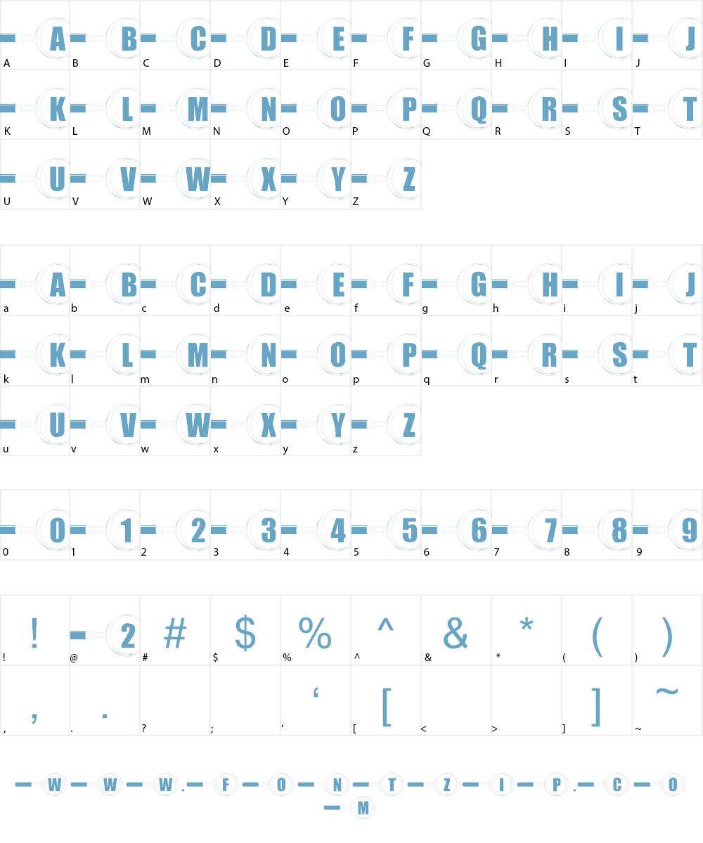 101! Closer Inspection Font Character